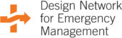 Logo for Design Network for Emergency Management.